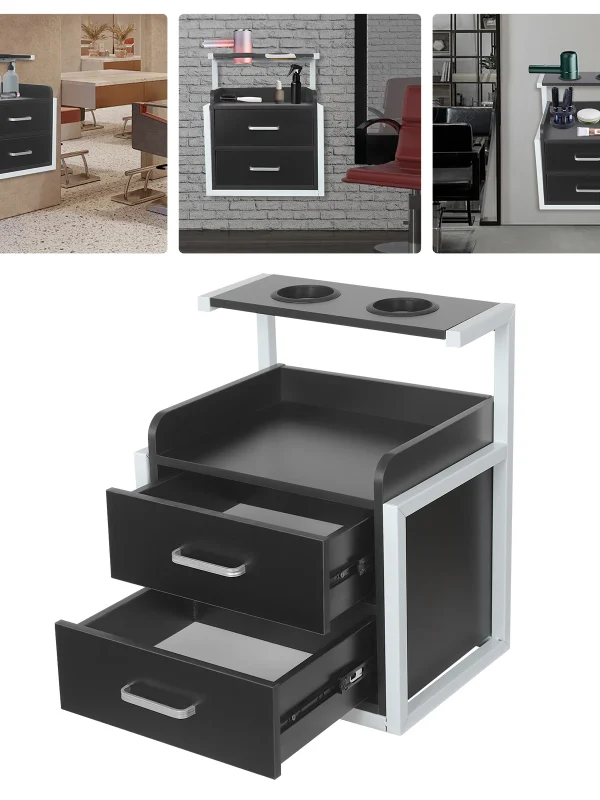 Multifunctional Salon Trolleys Wall-mounted Barber Shop Cabinet Hair Salon Special Perm Dyeing Tool Storage Rack Furniture