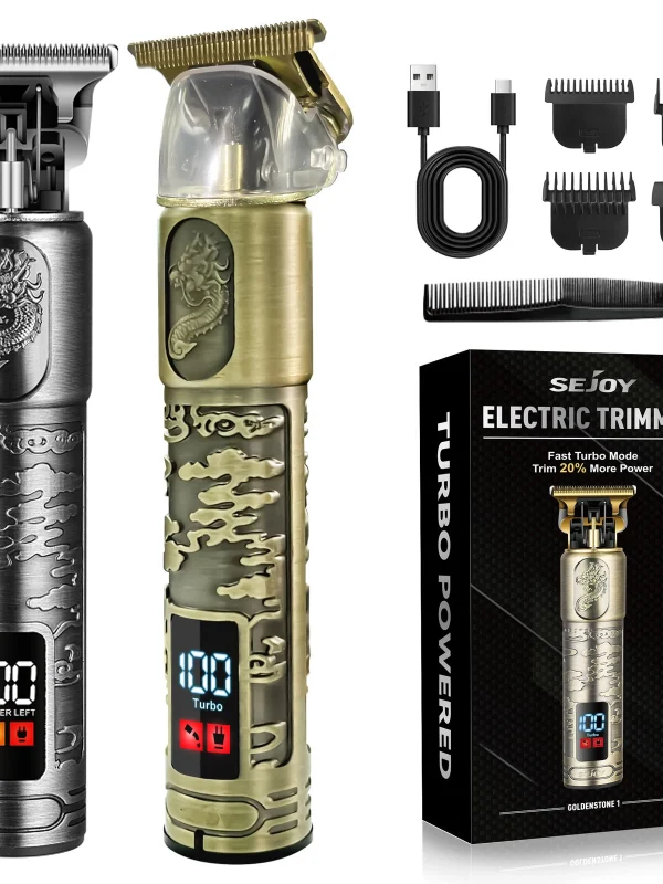 Sejoy Professional Hair Clippers Cordless Electric Hair Trimmer Shaving Machine Cool Design Cutting Barber Beard