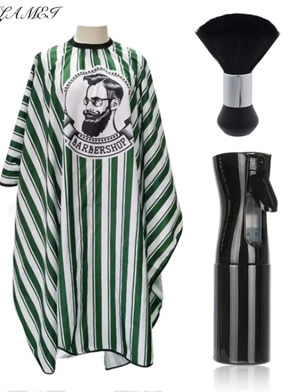 2pcs/3pcs Antistatic Hairdresser Apron Hair Cut Cape Hairdress Gown Cape Hair Barber Cutting Dye Apron Salon Styling Cloth